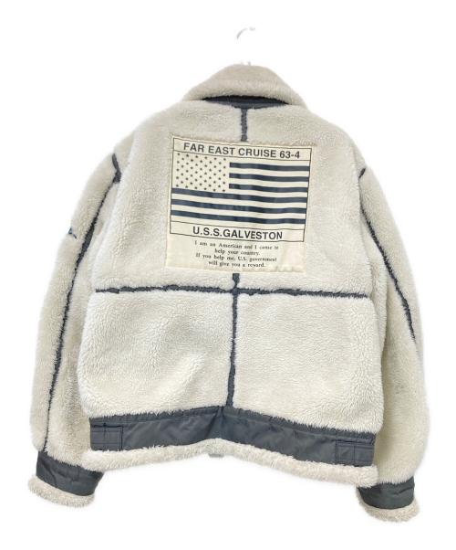 AVIREX（アヴィレックス）AVIREX (アヴィレックス) レトロボアB-3トップガンジャケット ホワイト サイズ: Lの古着・服飾アイテム