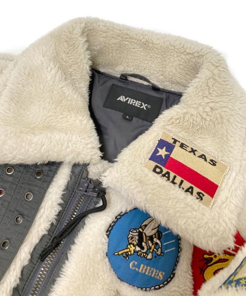 AVIREX（アヴィレックス）AVIREX (アヴィレックス) レトロボアB-3トップガンジャケット ホワイト サイズ: Lの古着・服飾アイテム