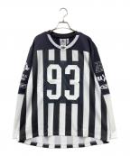 adidasアディダス）の古着「Adilenium シーズン 2 チーム '93長袖ジャージー」｜ホワイト×ブラック