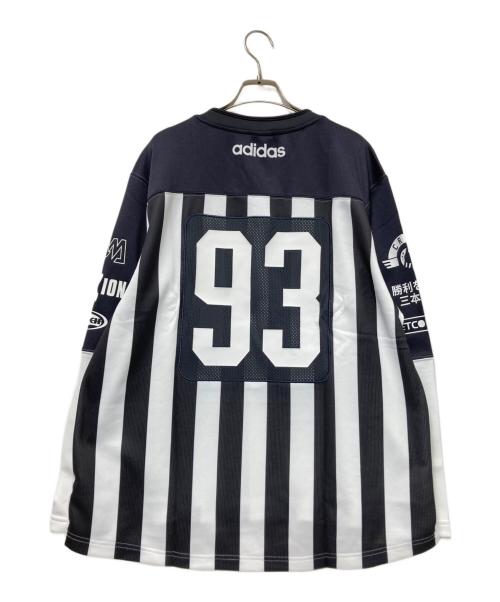 adidas（アディダス）adidas (アディダス) Adilenium シーズン 2 チーム '93長袖ジャージー ホワイト×ブラック サイズ:Lの古着・服飾アイテム