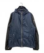 BURBERRY LONDONバーバリーロンドン）の古着「ライトフーデッドジャケット」｜ネイビー×ブラック