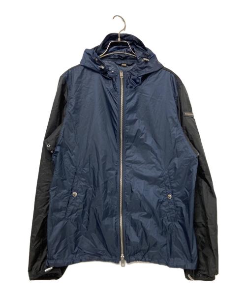 BURBERRY LONDON（バーバリーロンドン）BURBERRY LONDON (バーバリーロンドン) ライトフーデッドジャケット ネイビー×ブラック サイズ:Sの古着・服飾アイテム