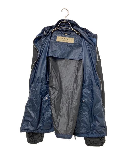 BURBERRY LONDON（バーバリーロンドン）BURBERRY LONDON (バーバリーロンドン) ライトフーデッドジャケット ネイビー×ブラック サイズ:Sの古着・服飾アイテム