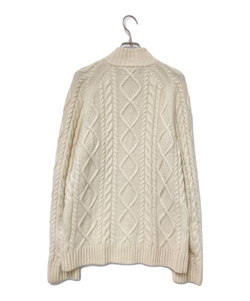 BROOKS BROTHERS（ブルックスブラザーズ）BROOKS BROTHERS (ブルックスブラザーズ) ジップカーディガン アイボリー サイズ:Sの古着・服飾アイテム