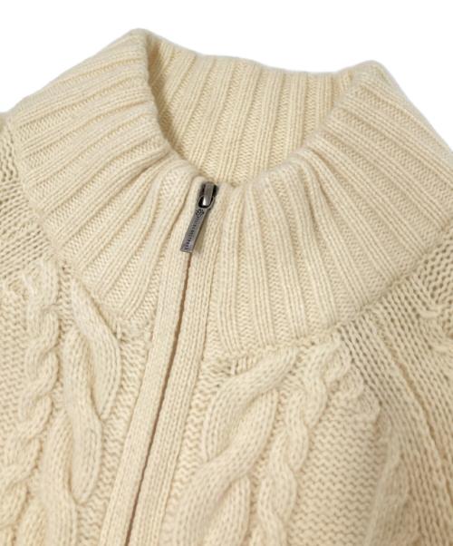 BROOKS BROTHERS（ブルックスブラザーズ）BROOKS BROTHERS (ブルックスブラザーズ) ジップカーディガン アイボリー サイズ:Sの古着・服飾アイテム