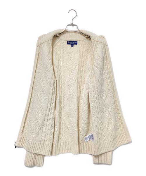 BROOKS BROTHERS（ブルックスブラザーズ）BROOKS BROTHERS (ブルックスブラザーズ) ジップカーディガン アイボリー サイズ:Sの古着・服飾アイテム