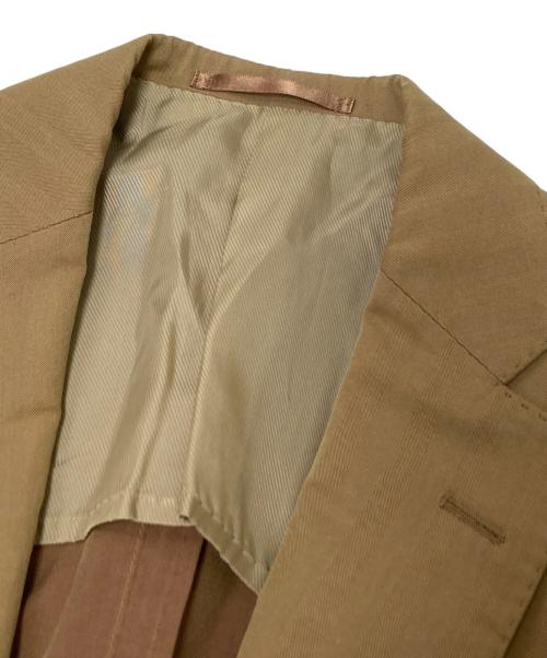 TOMORROW LAND PILGRIM（トゥモローランド ピルグリム）TOMORROW LAND PILGRIM (トゥモローランド ピルグリム) ヘリンボーンセットアップスーツ ベージュ サイズ:46の古着・服飾アイテム