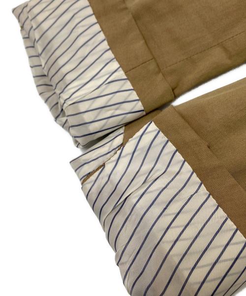 TOMORROW LAND PILGRIM（トゥモローランド ピルグリム）TOMORROW LAND PILGRIM (トゥモローランド ピルグリム) ヘリンボーンセットアップスーツ ベージュ サイズ:46の古着・服飾アイテム