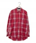 CHAPS RALPH LAURENチャップス ラルフローレン）の古着「チェックBDシャツ」｜レッド