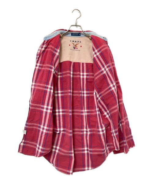 CHAPS RALPH LAUREN（チャップス ラルフローレン）CHAPS RALPH LAUREN (チャップス ラルフローレン) チェックBDシャツ レッド サイズ:Mの古着・服飾アイテム