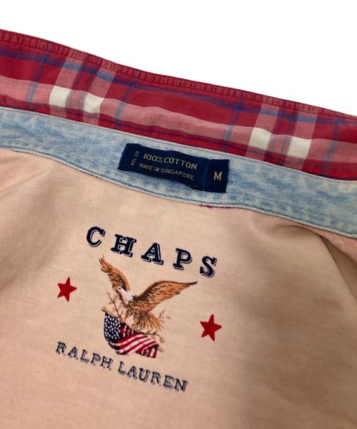 CHAPS RALPH LAUREN（チャップス ラルフローレン）CHAPS RALPH LAUREN (チャップス ラルフローレン) チェックBDシャツ レッド サイズ:Mの古着・服飾アイテム