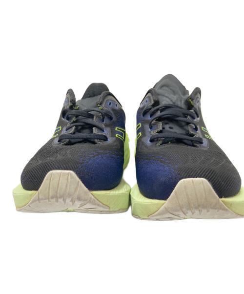 asics（アシックス）asics (アシックス) ローカットスニーカー ブラック×イエロー サイズ:26.0cmの古着・服飾アイテム