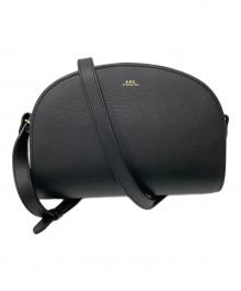 A.P.C.（アーペーセー）の古着「ハーフムーンショルダーバッグ」｜ブラック