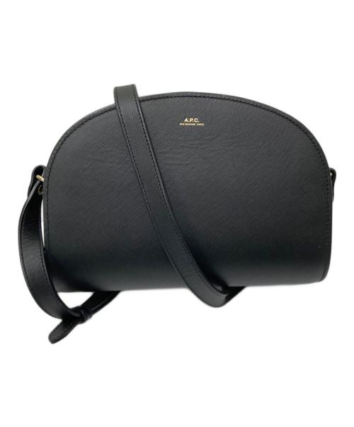 A.P.C.（アーペーセー）A.P.C. (アーペーセー) ハーフムーンショルダーバッグ ブラック サイズ:下記参照の古着・服飾アイテム