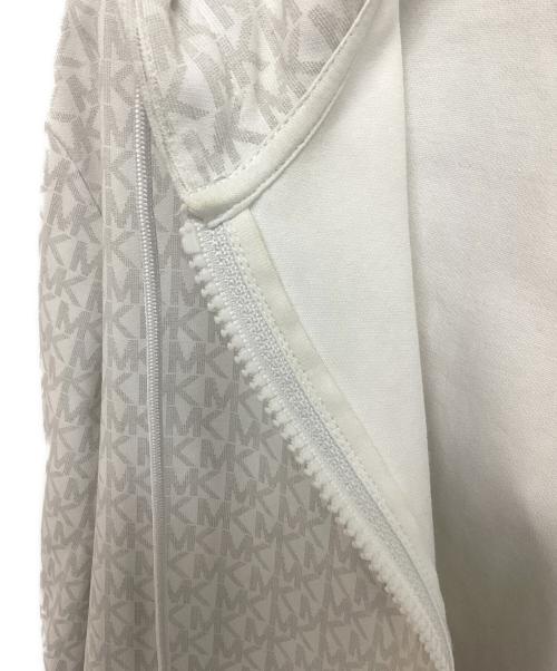 MICHAEL KORS（マイケル・コース）MICHAEL KORS (マイケル・コース) MKジップパーカー ホワイト サイズ:Lの古着・服飾アイテム