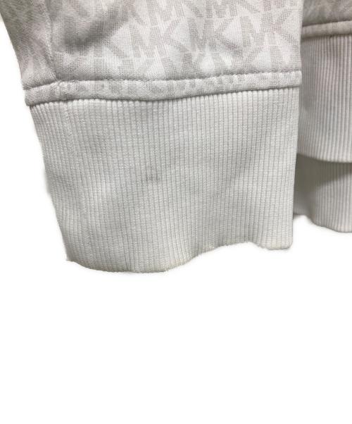 MICHAEL KORS（マイケル・コース）MICHAEL KORS (マイケル・コース) MKジップパーカー ホワイト サイズ:Lの古着・服飾アイテム