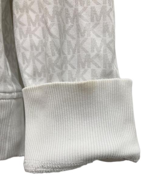 MICHAEL KORS（マイケル・コース）MICHAEL KORS (マイケル・コース) MKジップパーカー ホワイト サイズ:Lの古着・服飾アイテム