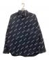BALENCIAGA（バレンシアガ）の古着「ロゴ総柄シャツ」｜ブラック×ホワイト