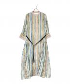 ebureエブール）の古着「マルチストライプワンピース」｜マルチカラー