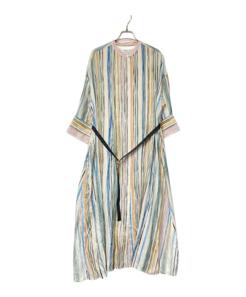 ebure（エブール）ebure (エブール) マルチストライプワンピース マルチカラー サイズ:38の古着・服飾アイテム