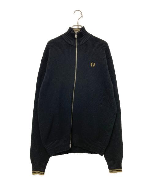 FRED PERRY（フレッドペリー）FRED PERRY (フレッドペリー) ドライバーズニット ブラック サイズ:Mの古着・服飾アイテム