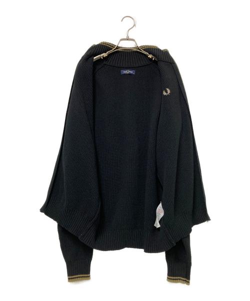 FRED PERRY（フレッドペリー）FRED PERRY (フレッドペリー) ドライバーズニット ブラック サイズ:Mの古着・服飾アイテム