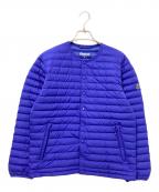 ORCIVALオーシバル）の古着「ノーカラーダウンジャケット」｜パープル