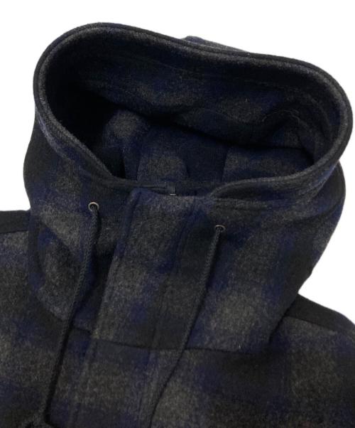 VANSON（バンソン）VANSON (バンソン) フーデッドオンブレウールジャケット グレー×ブラック サイズ:XLの古着・服飾アイテム