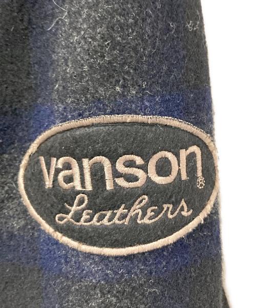 VANSON（バンソン）VANSON (バンソン) フーデッドオンブレウールジャケット グレー×ブラック サイズ:XLの古着・服飾アイテム