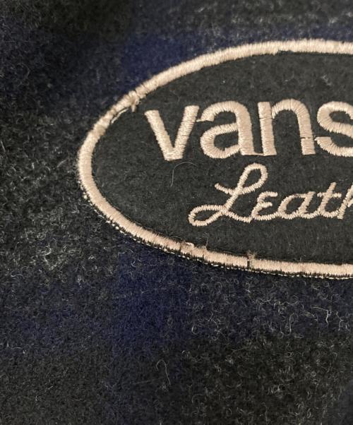 VANSON（バンソン）VANSON (バンソン) フーデッドオンブレウールジャケット グレー×ブラック サイズ:XLの古着・服飾アイテム