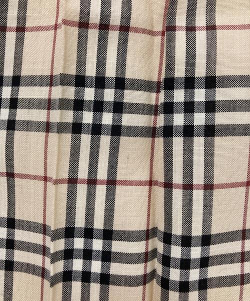 BURBERRY（バーバリー）BURBERRY (バーバリー) ノヴァチェックプリーツスカート ベージュ サイズ:13の古着・服飾アイテム