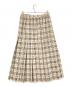 BURBERRY (バーバリー) ノヴァチェックプリーツスカート ベージュ サイズ:13：7000円