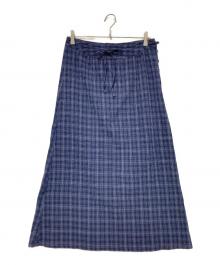 45rpm（45アールピーエム）の古着「コットンチェックスカート」｜ネイビー