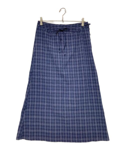 45rpm（45アールピーエム）45rpm (45アールピーエム) コットンチェックスカート ネイビー サイズ:下記参照の古着・服飾アイテム