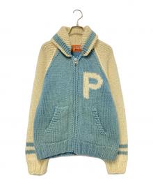 PIKO（ピコ）の古着「カウチンニット ジャケット」｜アイボリー×ブルー