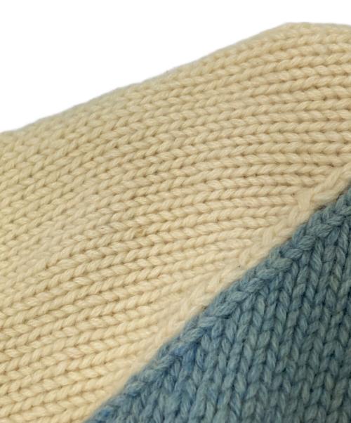 PIKO（ピコ）PIKO (ピコ) カウチンニット ジャケット アイボリー×ブルー サイズ:Lの古着・服飾アイテム