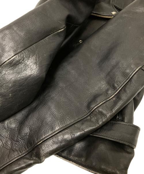 US GENUINE WEAR（ユーエス ジェニュイン ウェア）US GENUINE WEAR (ユーエス ジェニュイン ウェア) レザーライダースジャケット ブラック サイズ:42の古着・服飾アイテム