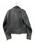 US GENUINE WEAR (ユーエス ジェニュイン ウェア) レザーライダースジャケット ブラック サイズ:42：10000円