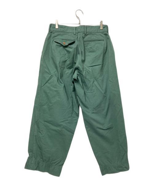 KOLOR（カラー）KOLOR (カラー) コットンタックパンツ グリーン サイズ:1の古着・服飾アイテム