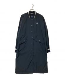 FRED PERRY（フレッドペリー）の古着「Padded Longline Bomber Jacket」｜ブラック