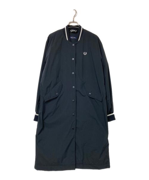 FRED PERRY（フレッドペリー）FRED PERRY (フレッドペリー) Padded Longline Bomber Jacket ブラック サイズ:US:6の古着・服飾アイテム