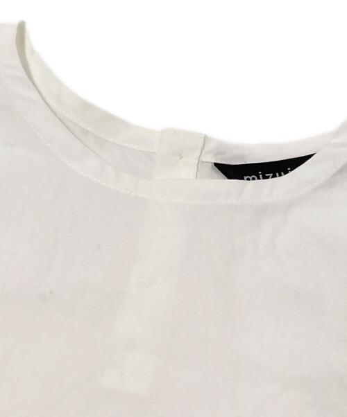 mizuiro-ind（ミズイロインド）mizuiro-ind (ミズイロインド) ノーカラーブラウス ホワイト サイズ:下記参照の古着・服飾アイテム