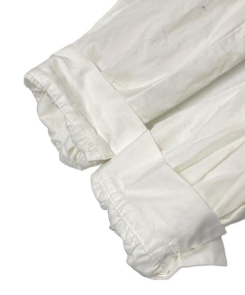 mizuiro-ind（ミズイロインド）mizuiro-ind (ミズイロインド) ノーカラーブラウス ホワイト サイズ:下記参照の古着・服飾アイテム