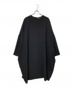 mizuiro-indミズイロインド）の古着「ワイドブラウスワンピース」｜ブラック
