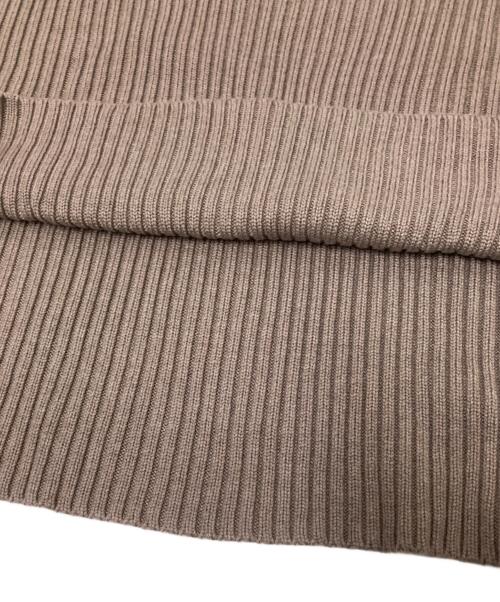 mizuiro-ind（ミズイロインド）mizuiro-ind (ミズイロインド) 短丈ワイドニット ベージュ サイズ:下記参照の古着・服飾アイテム