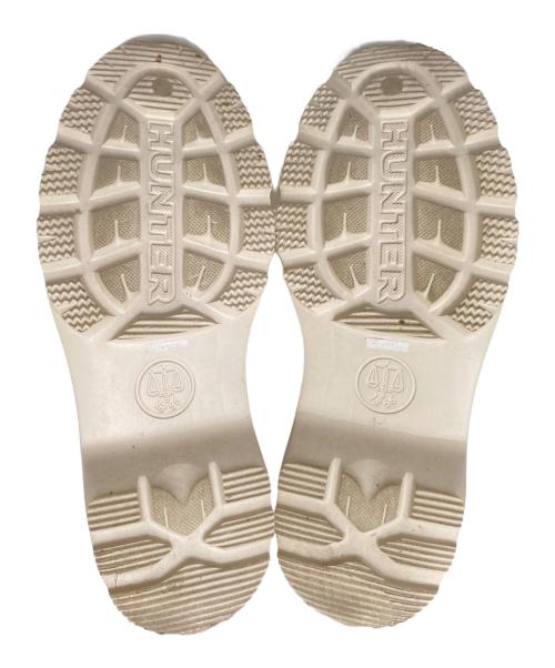 HUNTER（ハンター）HUNTER (ハンター) エクスプローラー アンクル ジップ フラットフォームブーツ アイボリー サイズ:US:6の古着・服飾アイテム