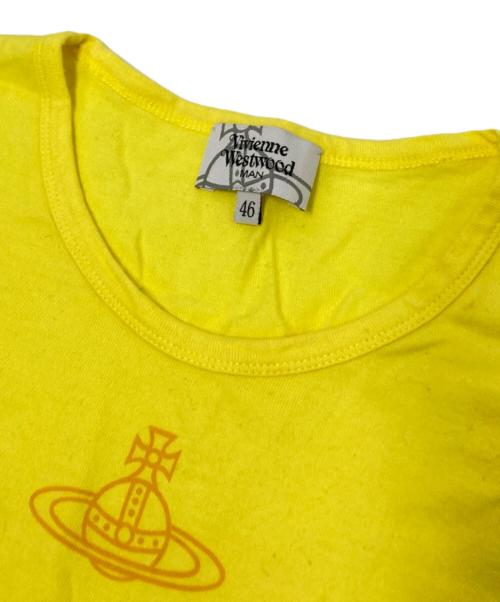 Vivienne Westwood（ヴィヴィアンウエストウッド）Vivienne Westwood (ヴィヴィアンウエストウッド) プリントTシャツ イエロー サイズ:46の古着・服飾アイテム