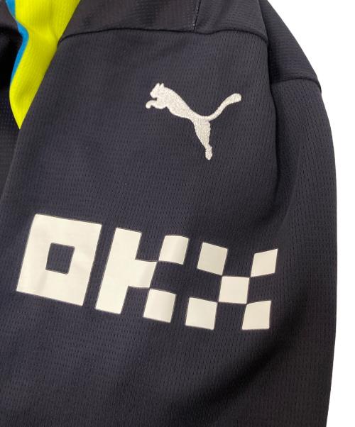PUMA（プーマ）PUMA (プーマ) ゲームシャツ イエロー×ネイビー サイズ:US:Lの古着・服飾アイテム