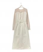 Ameriアメリ）の古着「UND DOCKING DESIGN SWEAT DRESS」｜ベージュ