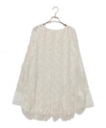 Ameri（アメリ）の古着「FULL FRINGE OVER TOP」｜アイボリー